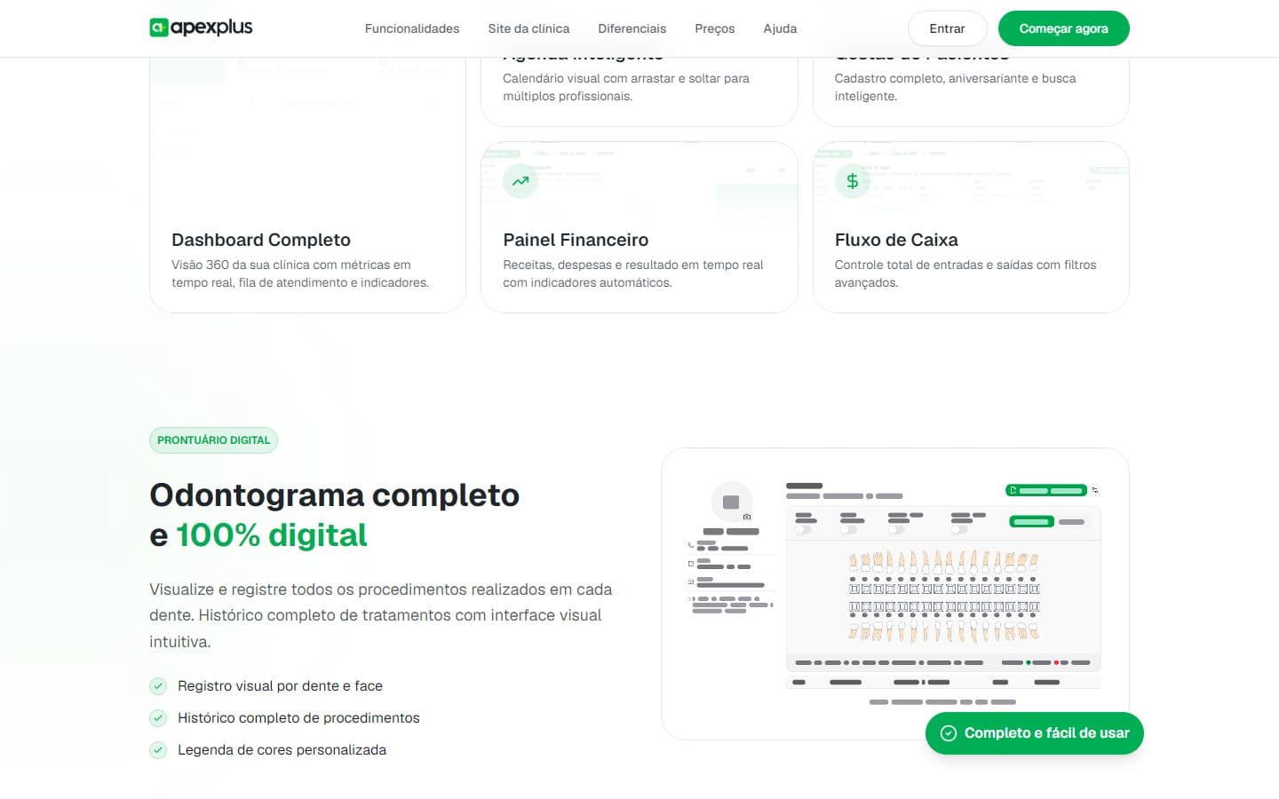 Odontograma digital da ApexPlus