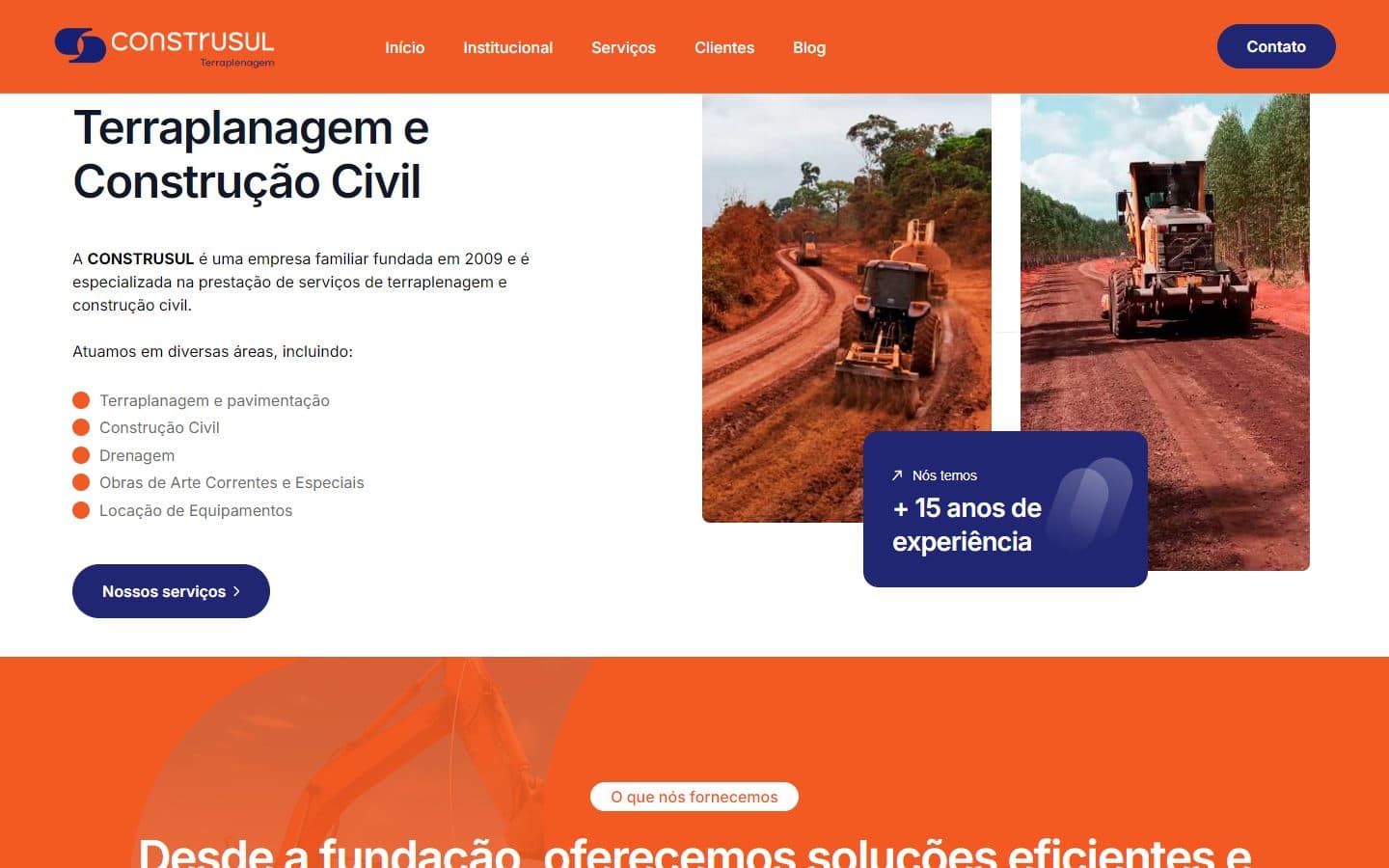 Seção institucional da Construsul