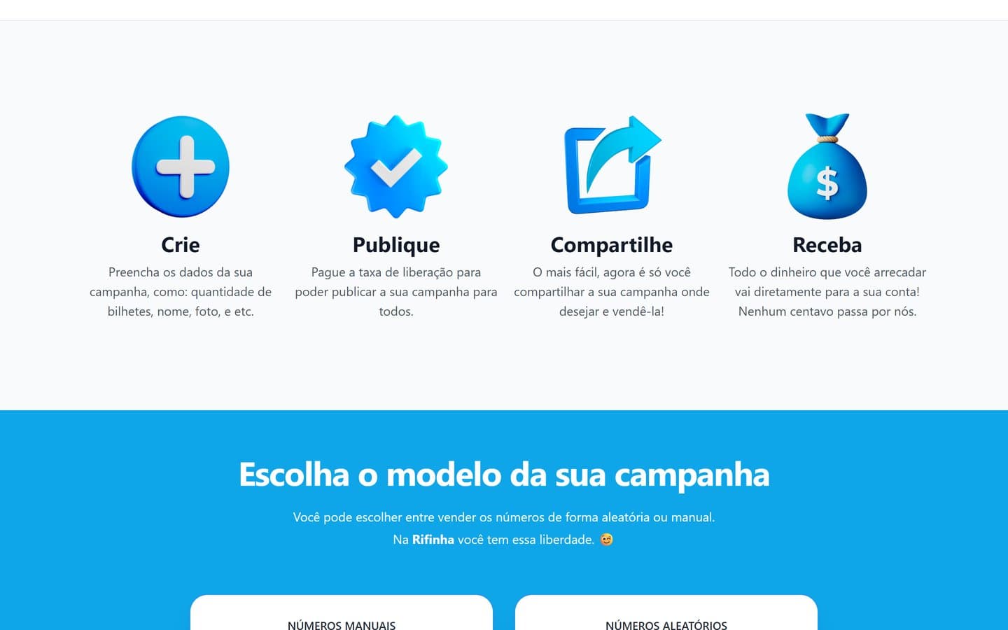 Como funciona: crie, publique, compartilhe e receba