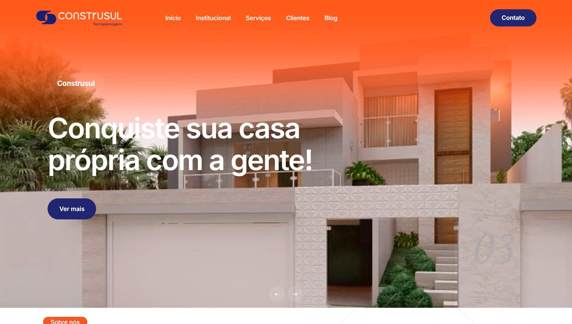Construsul Terraplenagem — Site institucional